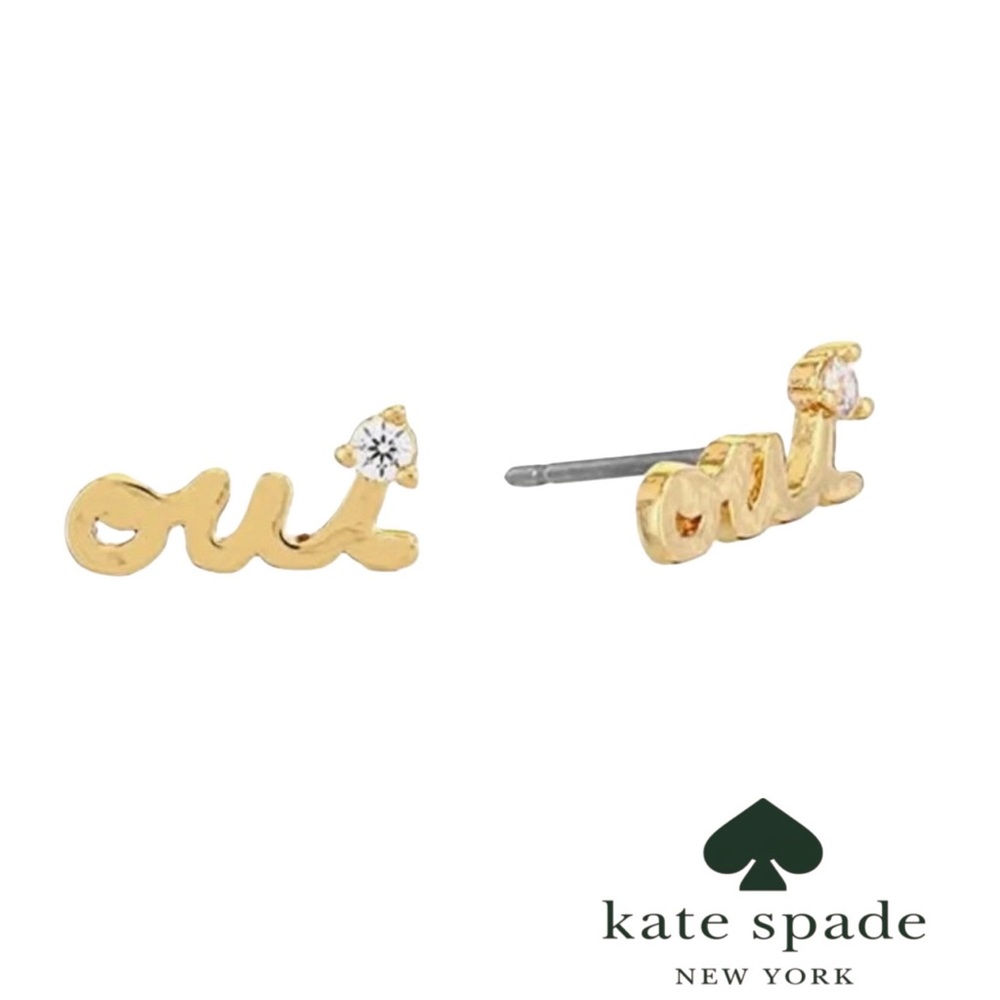 NWT ♠️ Kate Spade Oui Stud Earrings